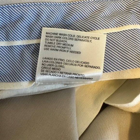 Kirkland Signature Men’s Cream Cotton Dress Pant Size 36/34 - Picture 7 of 8